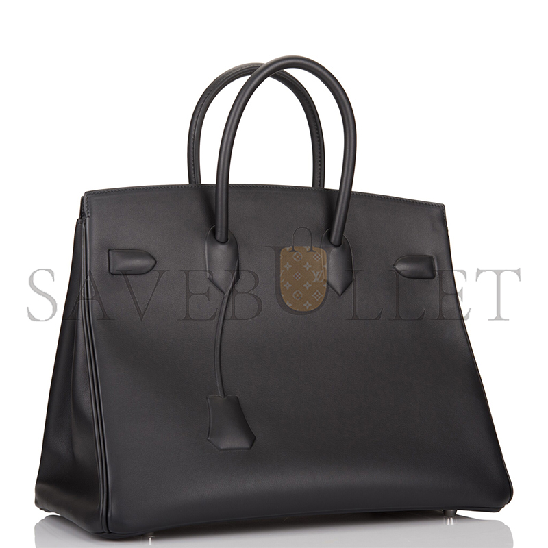 H**mes MASTER BIRKIN 35 SHADOW BLACK OF SWIFT LEATHER (35*25*18cm)